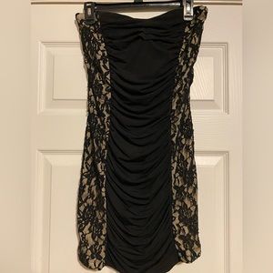 Trixxi Black And Nude Tube Dress